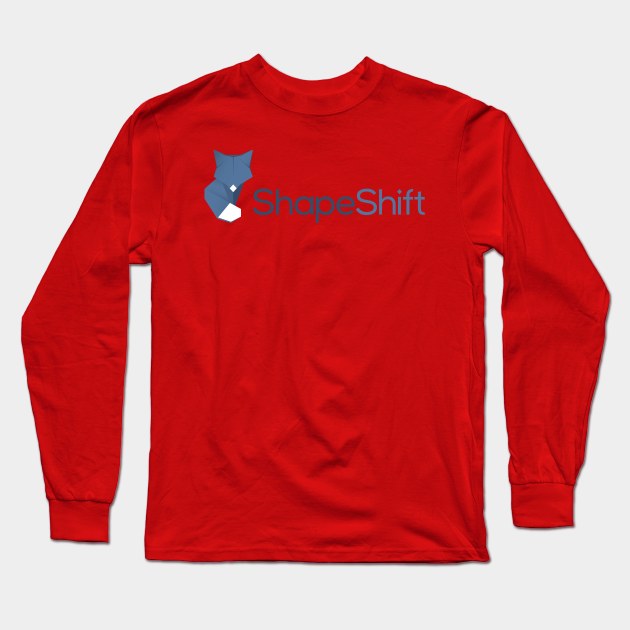 ShapeShift Wallet Logo Long Sleeve T-Shirt by CryptographTees